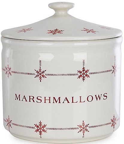 Southern Living Holiday Red Snowflake Marshmallow Jar