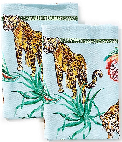 Southern Living Jungle Cat Kitchen Towels, Set of 2