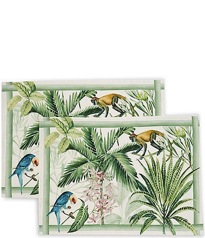 Southern Living Jungle Print Placemats, Set of 2