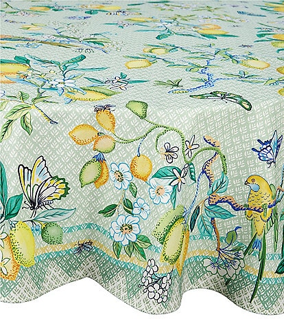 Southern Living Lemon Print Tablecloth