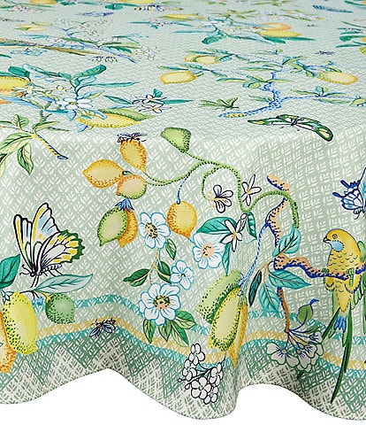 Southern Living Lemon Print Tablecloth