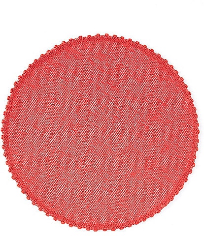 Southern Living Lindo Beaded Trim Round Placemat