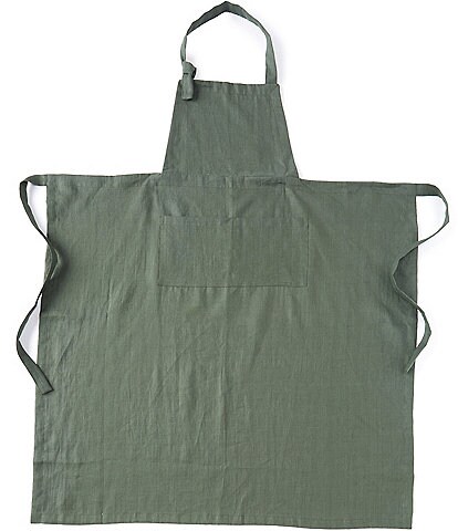 Southern Living Linen Full-Size Apron with Adjustable Neck Strap