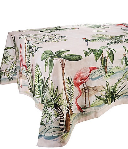 Southern Living Mahjong Pink Tropical Paradise Tablecloth