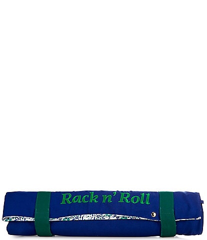 Southern Living Mahjong Velcro Floral & Leaf Rack Roll Bag