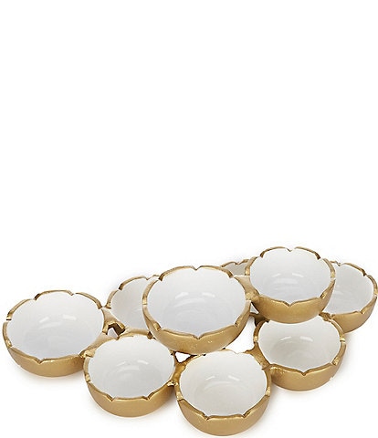 Southern Living Mini Scalloped 9-Piece Cluster Bowls