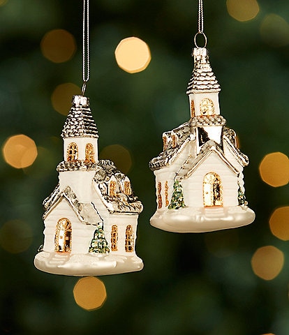 Southern Living Miracle & Wonder Collection Church Ornament Set