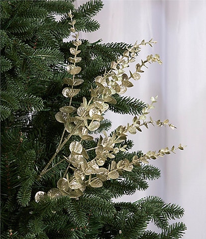 Southern Living Miracle & Wonder Collection Glittered Eucalyptus Pick, Set of 2