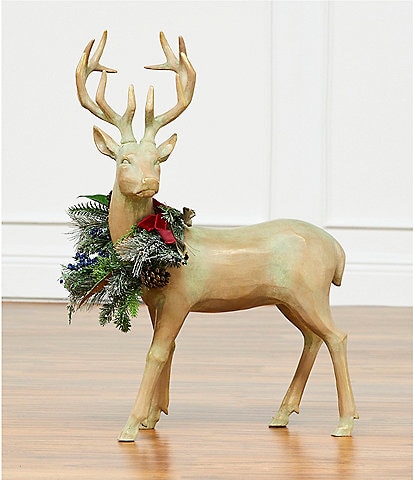 Southern Living Miracle & Wonder Collection Standing Deer with Wreath Decor