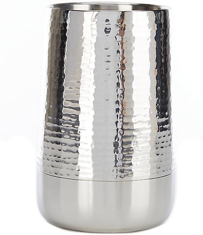 Southern Living Modern Stainless Steel Hammered Wine Chiller