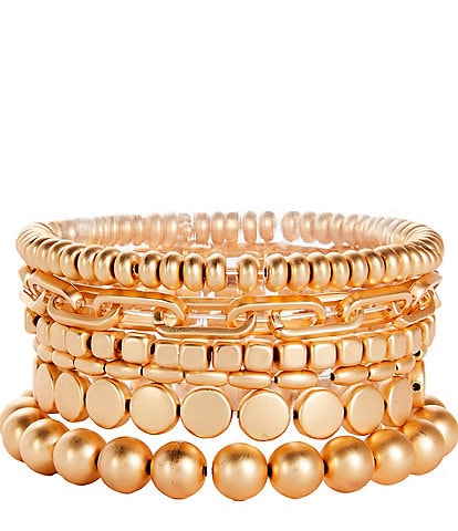 Southern Living Multi Chain Stretch Bracelet Set