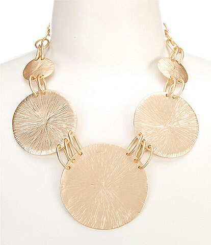 Southern Living Multi Ombre Round Short Pendant Necklace