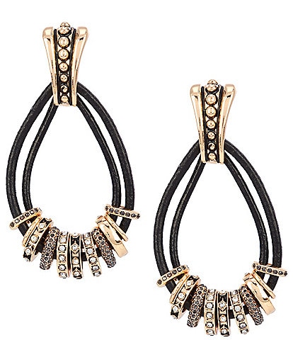 Southern Living Open Circle Discs Cord Drop Earrings