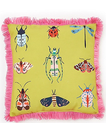 Southern Living Outdoor Living Collection Colorful Insect Indoor/Outdoor Pillow