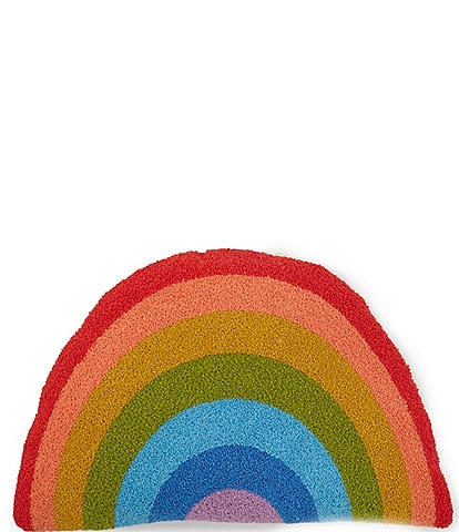 Southern Living Outdoor Living Collection Indoor/Outdoor Rainbow Shaped Embroidered Pillow