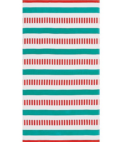 Southern Living Outdoor Living Collection Multicolored Stripe Jacquard Beach Towel