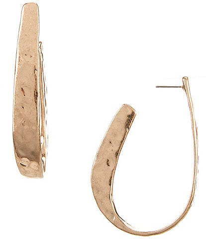 Southern Living Oval Twist Hoop Earrings