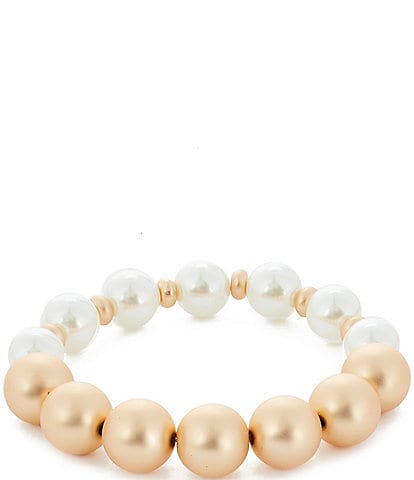Southern Living Pearl & Bead Stretch Bracelet