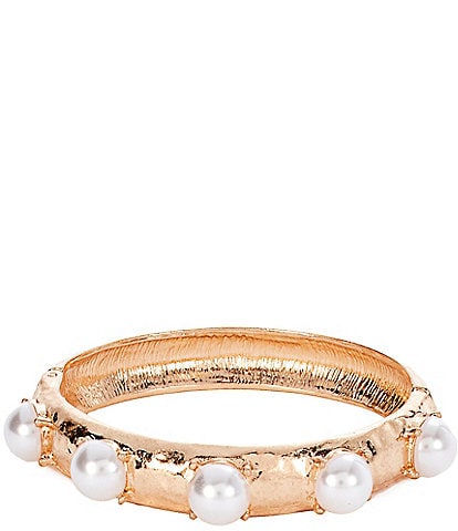 Southern Living Pearl Inset Hinge Bracelet