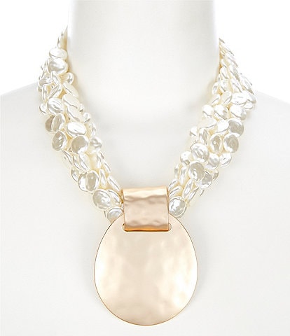 Southern Living Pearl Torsade Statement Necklace
