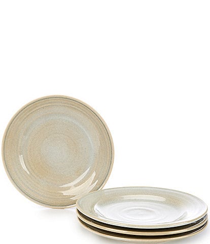 Southern Living Piper Collection Green Glazed Dinner Plates, Set of 4