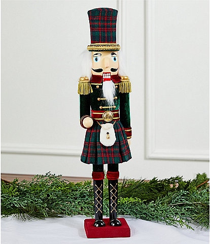 Southern Living Plaid Tidings Collection Classic Nutcracker Figurine
