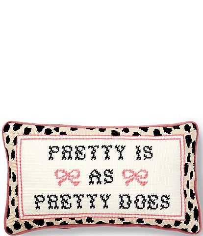 Southern Living Pretty Is As Pretty Does Needlepoint Mini Pillow