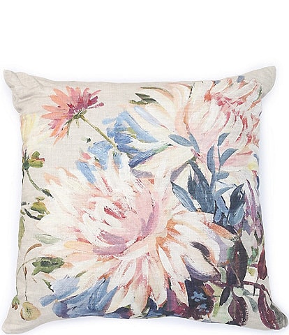 Southern Living Printed Floral Square Pillow