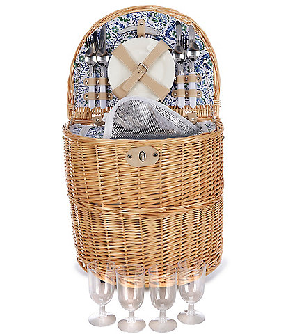 Southern Living Round Trolley Picnic Basket
