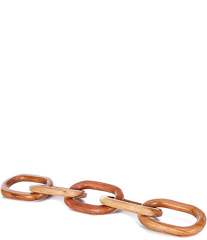 Southern Living Simplicity Collection Acacia Wooden Chain Link Decor