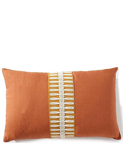 Southern Living Simplicity Collection Applique Lumbar Pillow