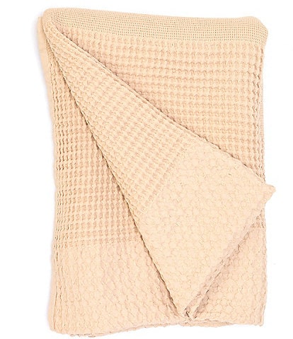 Southern Living Simplicity Collection Cameron Woven Jacquard Textural Pattern Throw Blanket