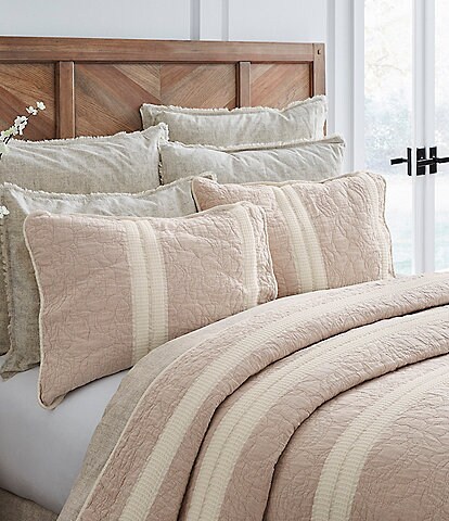 Southern Living Simplicity Collection Chelsea Horizontal Striped Coverlet