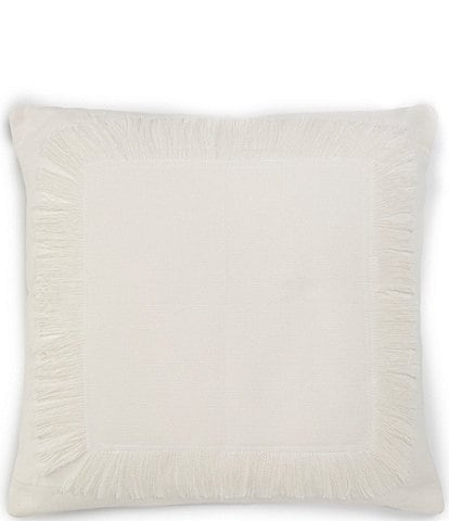 Southern Living Simplicity Collection Fringe Frame Square Pillow