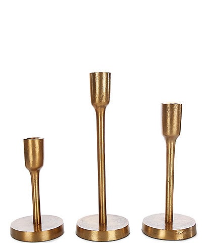 Southern Living Simplicity Collection Gold Metal Candle Holder