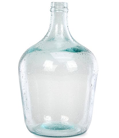 Southern Living Simplicity Collection Recycled Bubble Glass Demijohn Vase