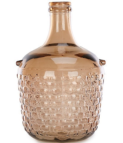 Southern Living Simplicity Collection Recycled Textured Glass Demijohn Vase