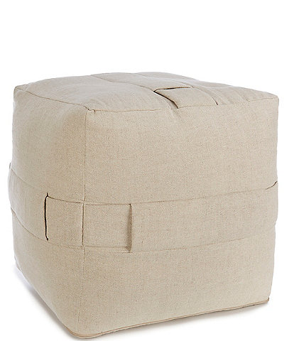 Southern Living Simplicity Collection Square Pouf Ottoman