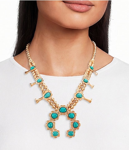 Southern Living Squash Blossom Statement Necklace