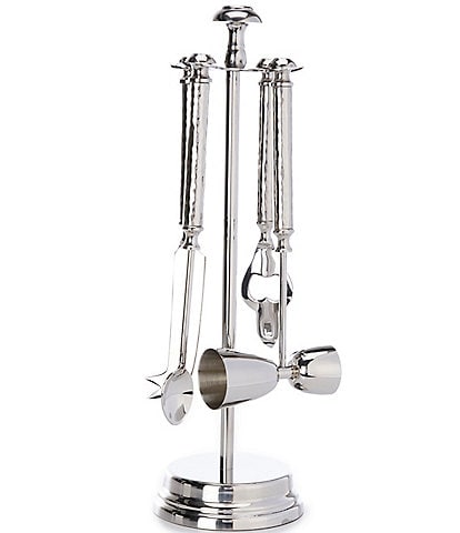 Southern Living Stainless Steel Hammered Bar Tool Set