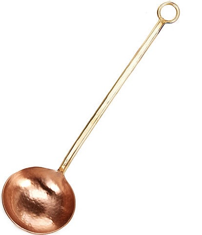 Southern Living Stainless Steel Hammered Copper & Forged Gold Ladle