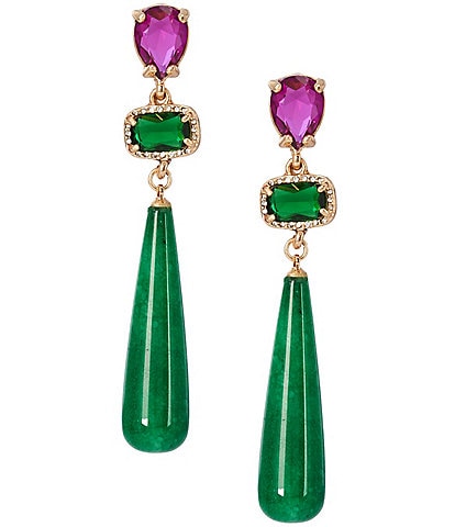 Southern Living Stone Beaded Drop Earrings