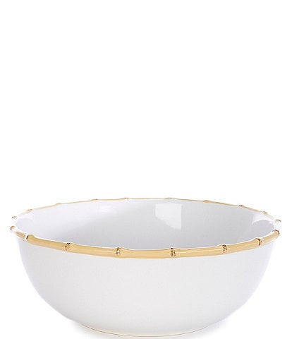 Southern Living Gemma Collection Stoneware Bamboo Serving Bowl