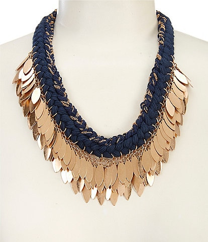 Southern Living Thread Woven Collar Necklace with Shakeys