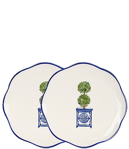 Southern Living Topiary Accent Plates, Set of 2