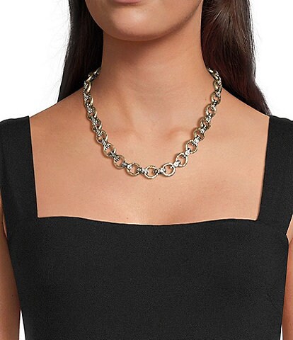 Southern Living Two Tone Link Collar Necklace