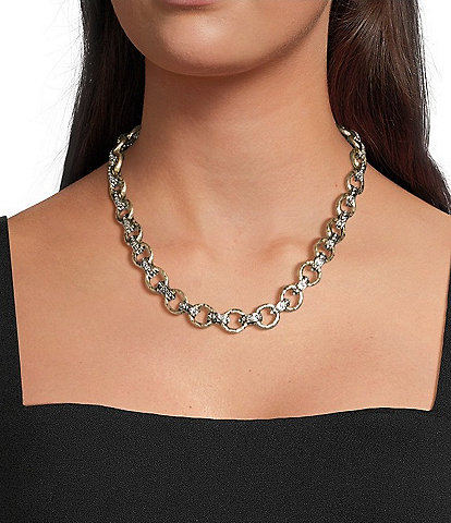 Southern Living Two Tone Link Collar Necklace