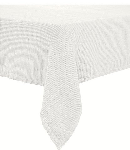 Southern Living Waffle Jacquard Oblong 108#double; Tablecloth