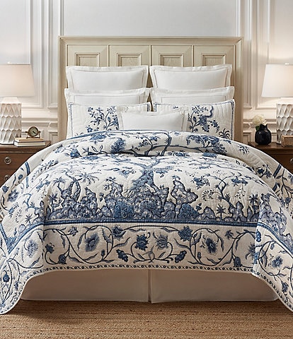 Southern Living Westcott Chinoiserie Floral Quilt Mini Set
