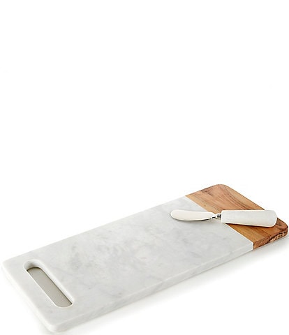 Southern Living Marble Handle Cheese Board with Knife